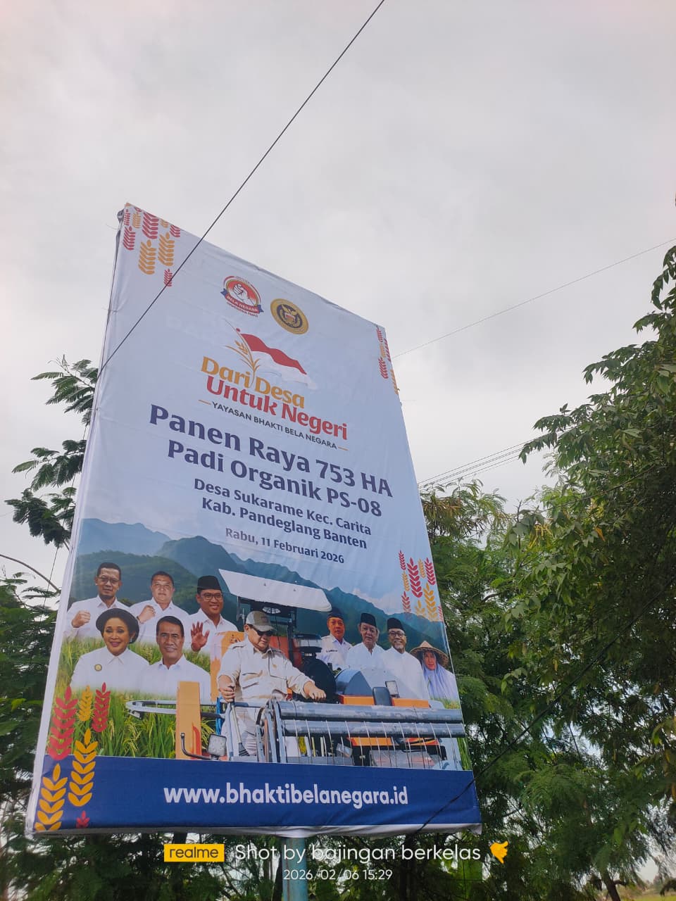 Yayasan Bhakti Bela Negara dan Brigade Pangan Bhakti Bela Negara Gelar Panen Raya 753 Hektar