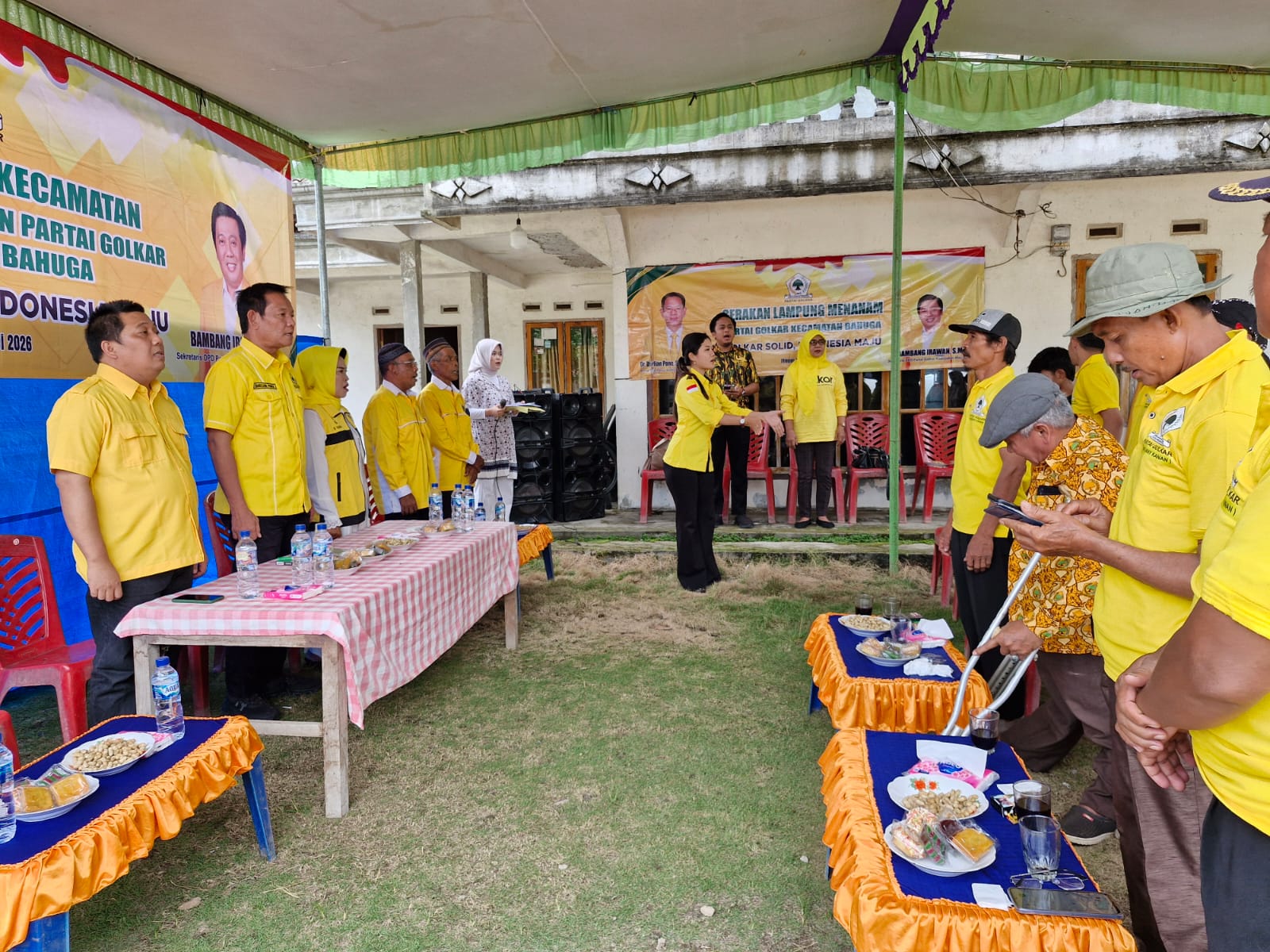 Dr Darlian Pone Buka Muscam Partai Golkar Kecamatan Bahuga, Haris Hermanto Terpilih Aklamasi