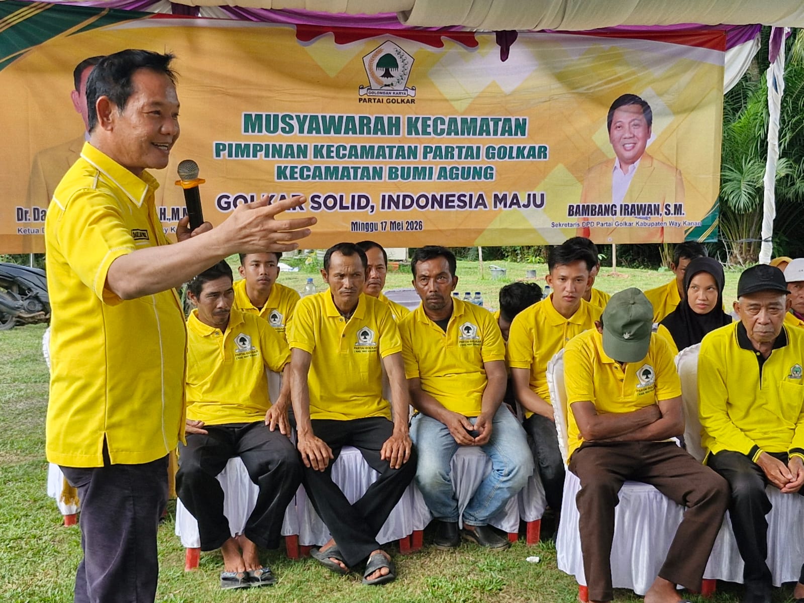 Darwis Nahkodai PK Partai Golkar Bumi Agung, Dr Darlian Pone Tekankan Penguatan Soliditas Kader