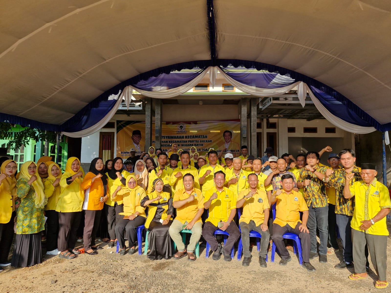 Nurkholis Pimpin Kepengurusan Baru Partai Golkar Kecamatan Negara Batin Melalui Muscam