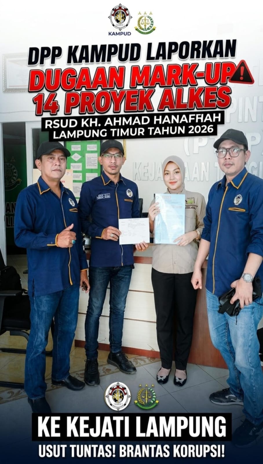 Usut Dugaan Mark-up 14 Proyek Alkes RSUD KH Ahmad Hanafiah Lampung Timur