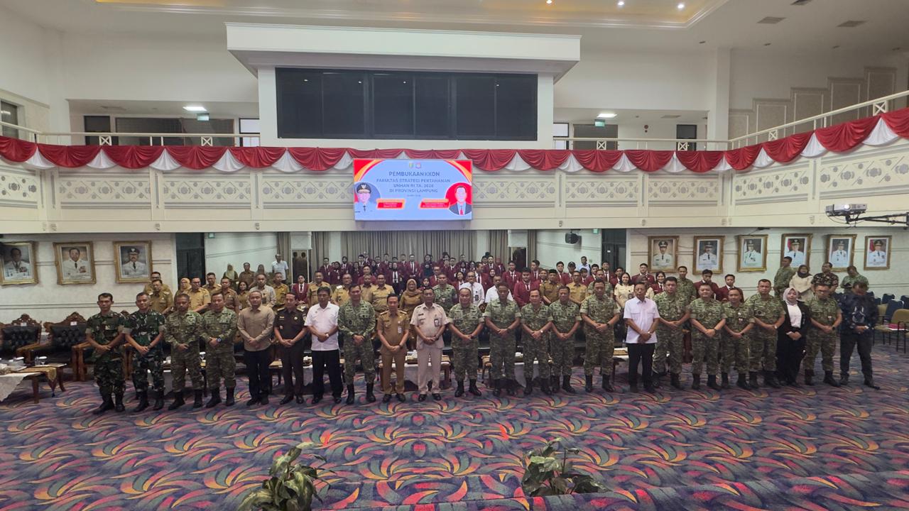 Lampung Perkuat Ketahanan Wilayah Hadapi Ancaman Multidimensi Melalui Kegiatan KKDN Unhan RI