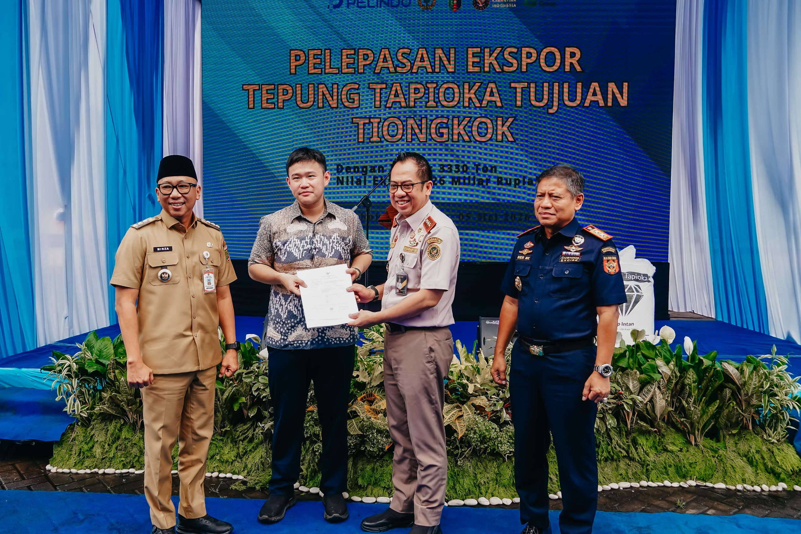 Pemprov Lampung Dorong Nilai Tambah, Ribuan Ton Tapioka Diekspor ke Tiongkok
